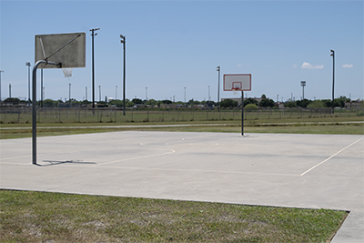 Basketball court at Salinas Park.